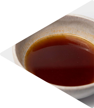 Consommé langoustine met miso & saké 