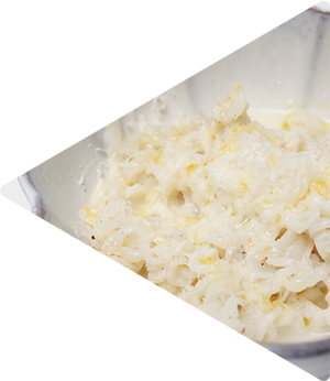 Cacio e pepe van inktvis