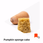 Pumpkin sponge cake
